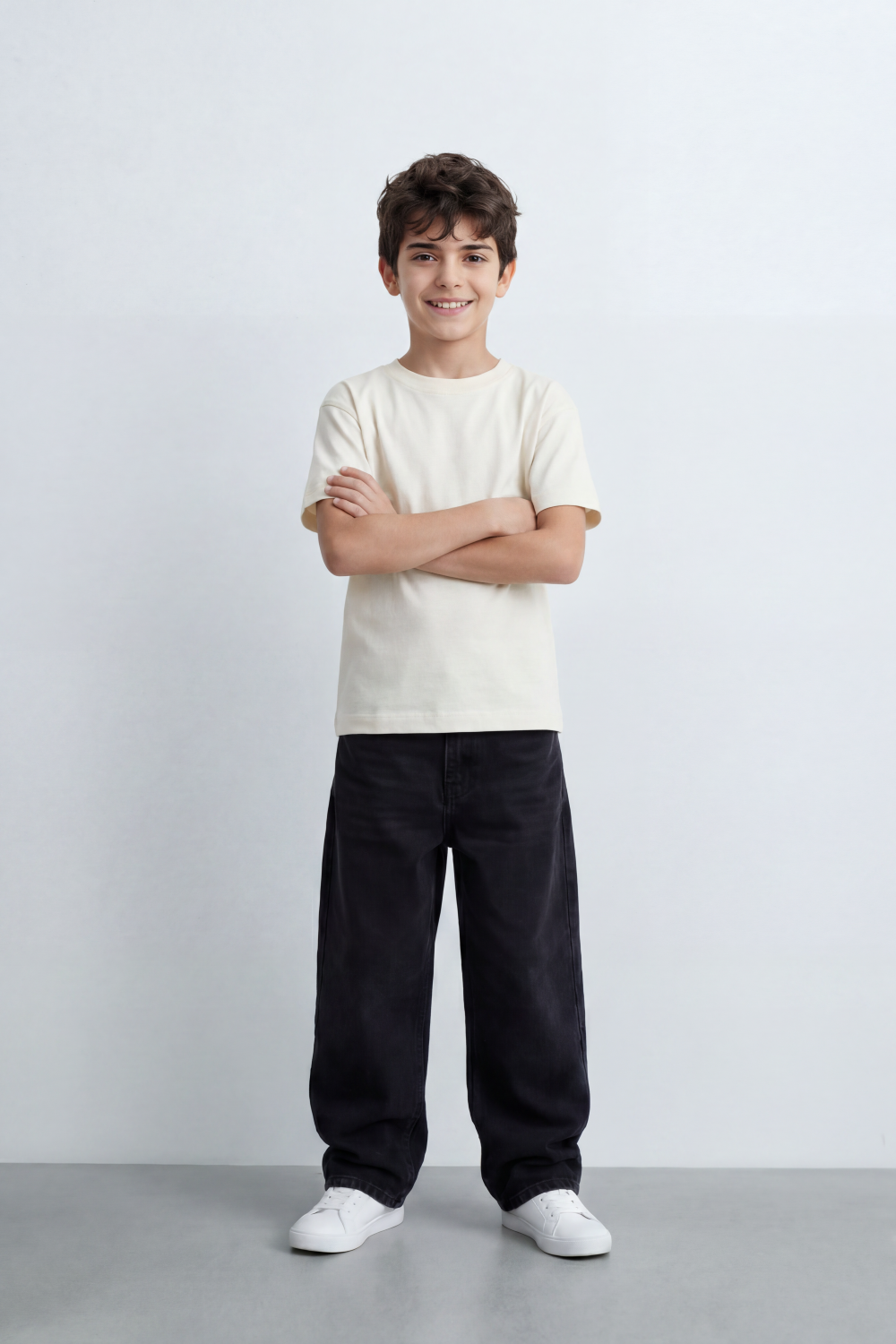 Boy's Tomato Store Debris Burst T-Shirt Made From Soft Cotton Knit Fabric Featuring Large Back Typography Print Distressed Speckle Splash Artwork
