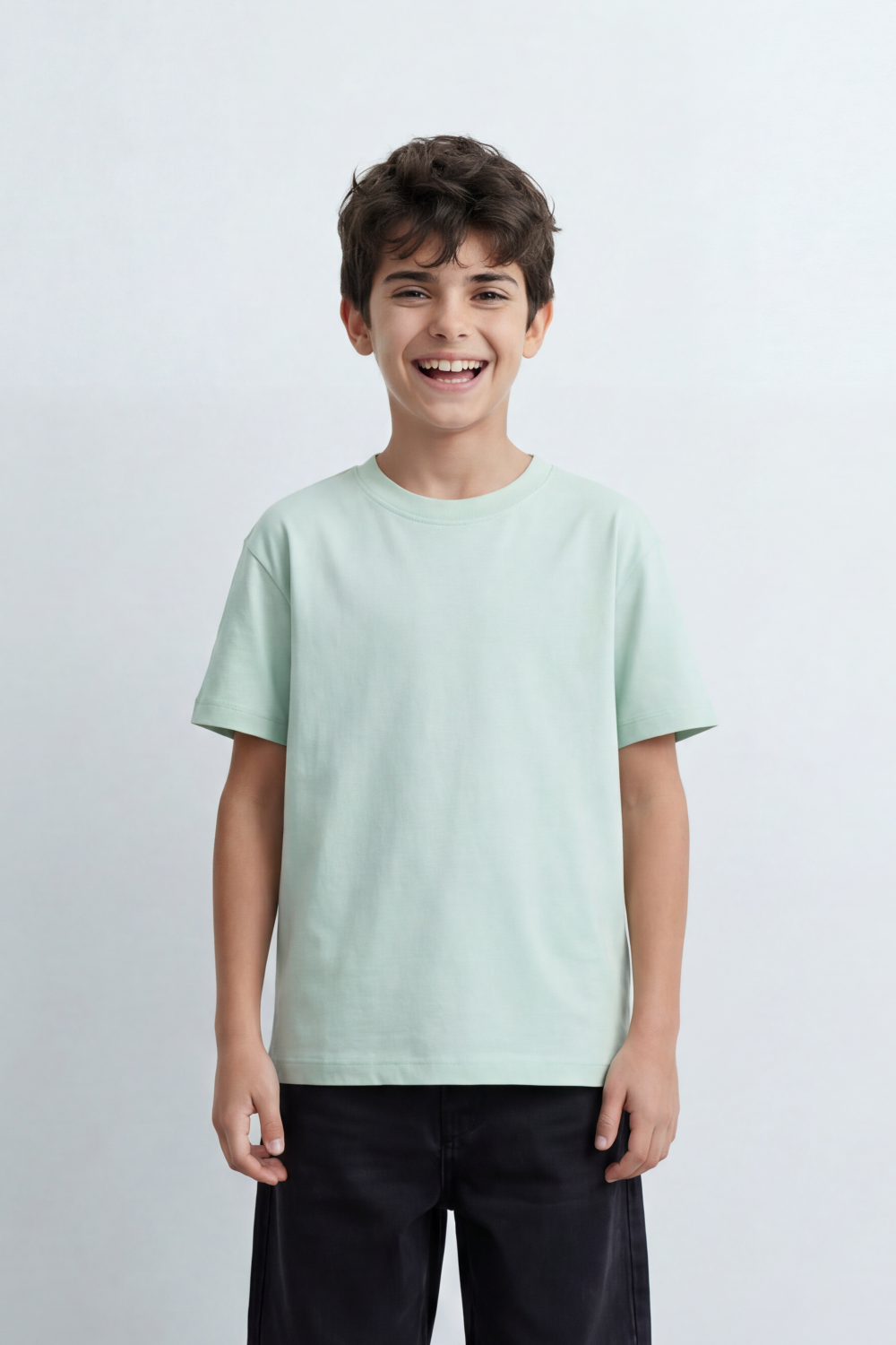 Boy's Tomato Store Debris Burst T-Shirt Made From Soft Cotton Knit Fabric Featuring Large Back Typography Print Distressed Speckle Splash Artwork