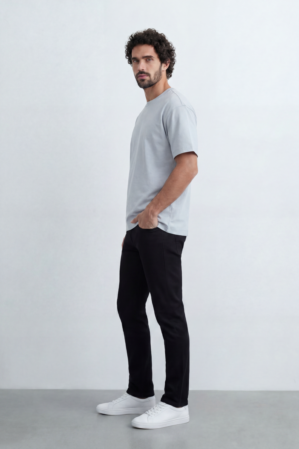 Men’s Tomato Store Debris Splash Back Print T-Shirt Texture Solid Dyed Surface Front Minimal Finish Large Back Typography Relaxed Fit