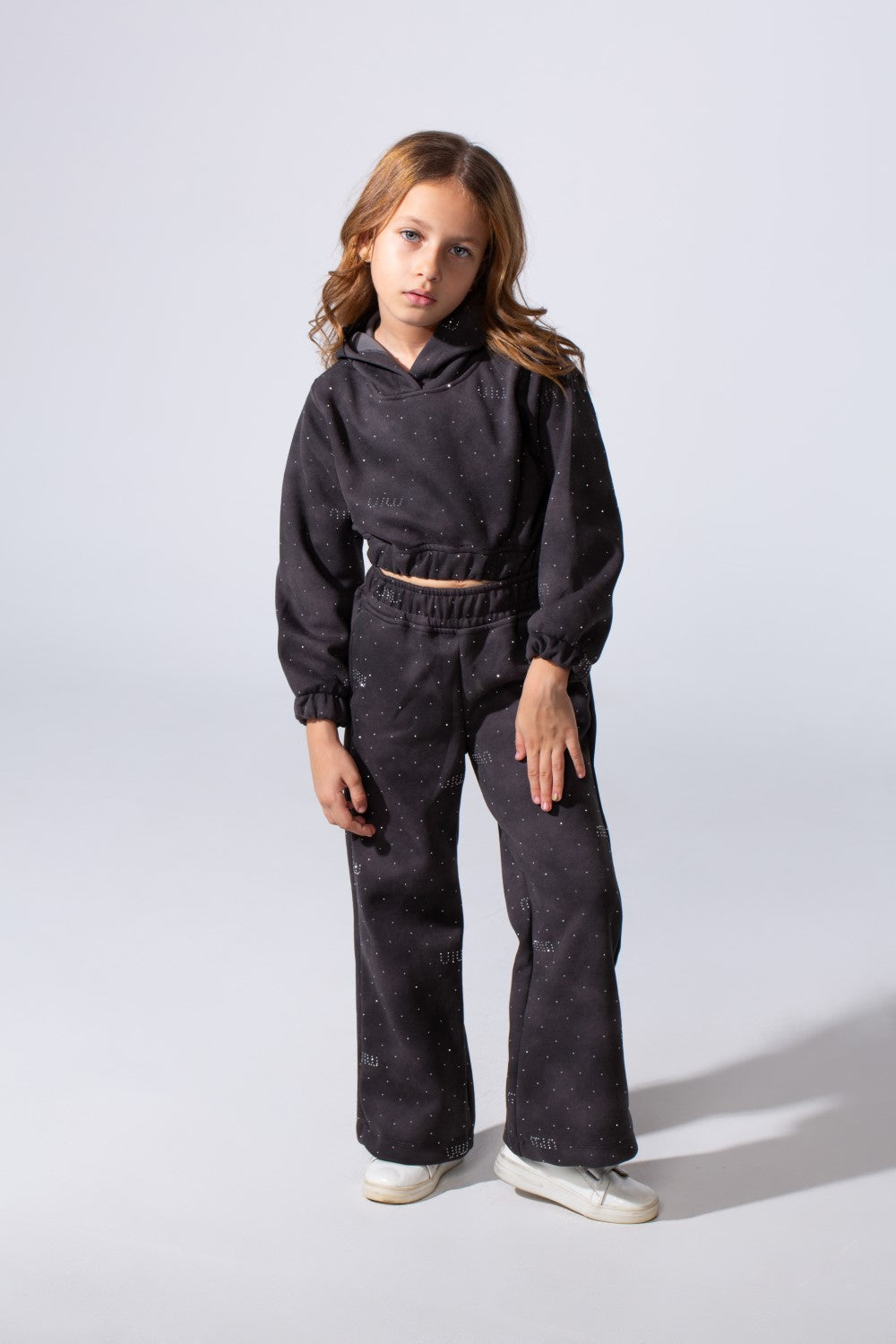 Girl's Melton Slim Fit Galaxy Wash Two-Piece Outfit Set