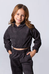 Girl's Melton Slim Fit Galaxy Wash Two-Piece Outfit Set