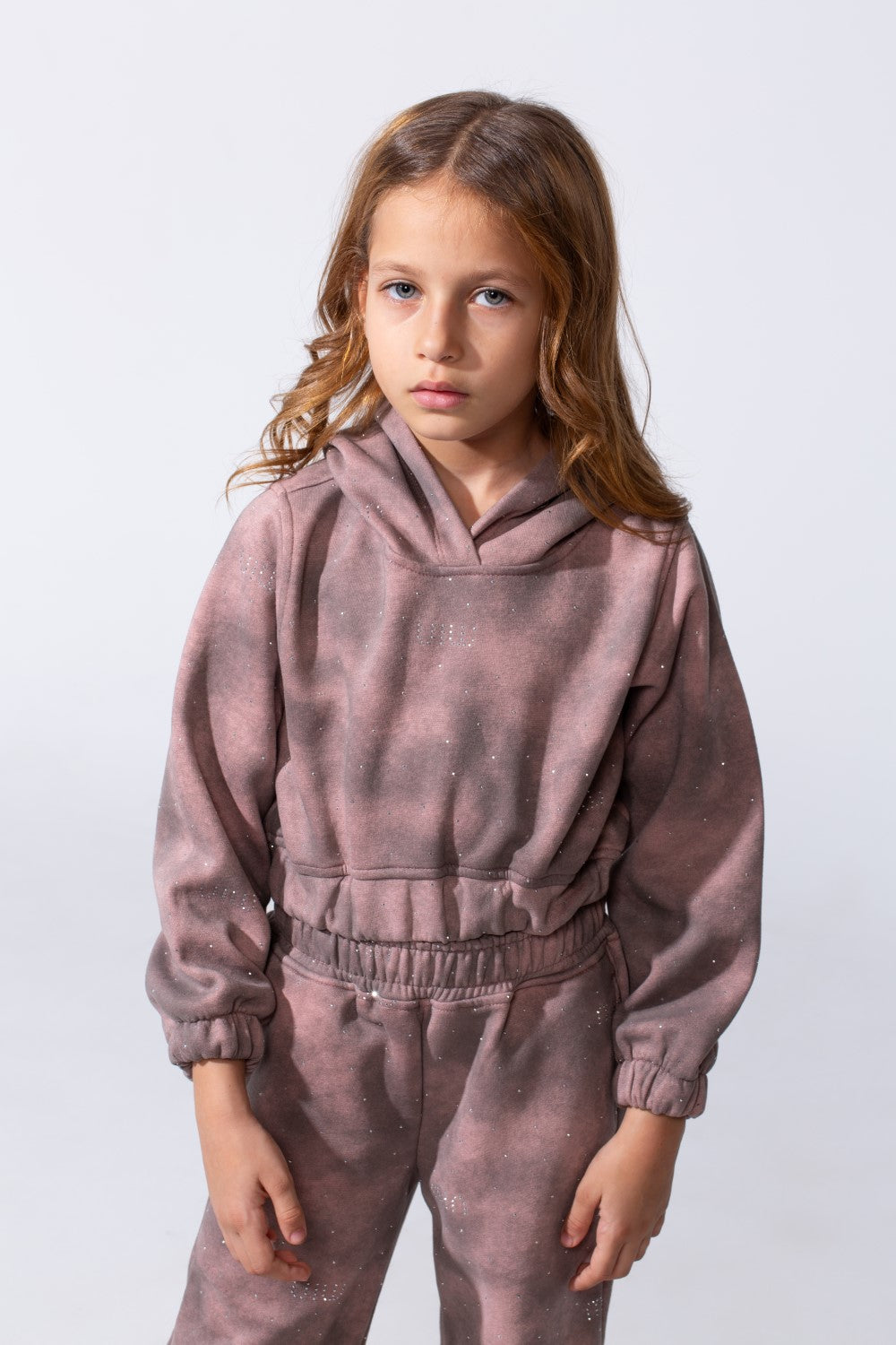 Girl's Melton Slim Fit Galaxy Wash Two-Piece Outfit Set