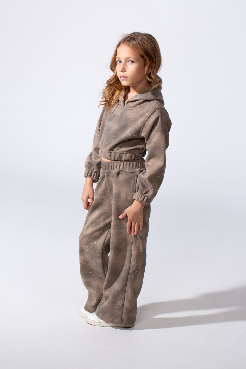 Girl's Melton Slim Fit Galaxy Wash Two-Piece Outfit Set