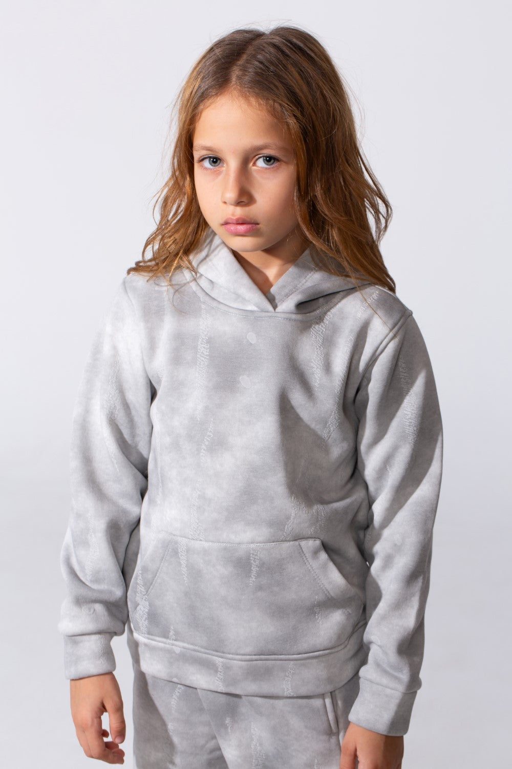 Girl's Tie Dye Slim Fit Melton Comfortable Outfit Set