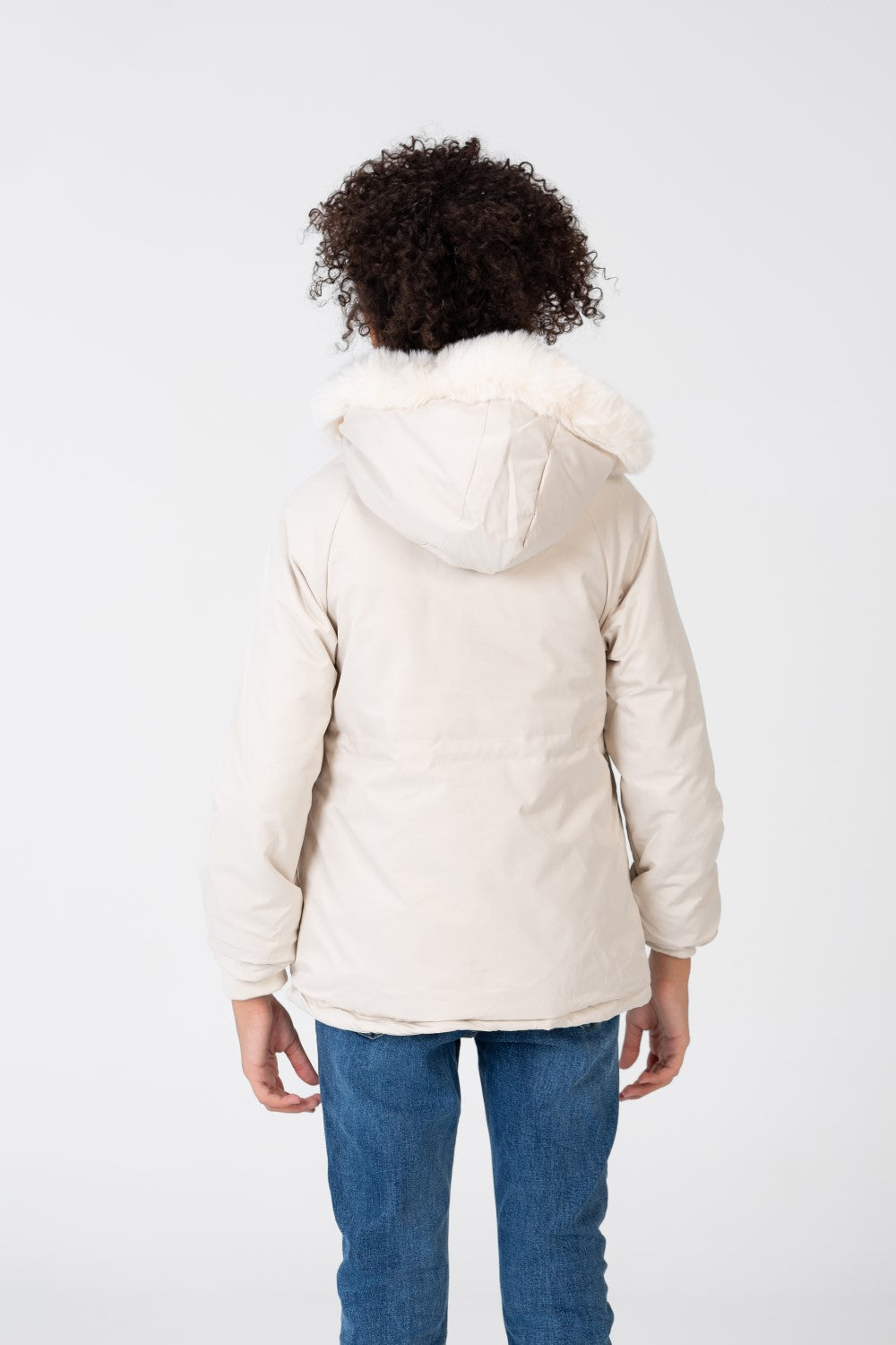 Girl’s Tomato Store Warm Faux Fur Hood Large Front Pockets Zip-Up Closure Waterproof Jacket