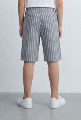 Boy’s Tomato Store Striped Shorts Clean Vertical Stripe Pattern Tailored