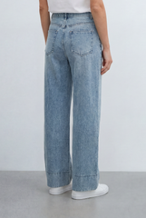 Women's Tomato Store Jeans Used Denim Silhouette Front Patch Pocket Detail