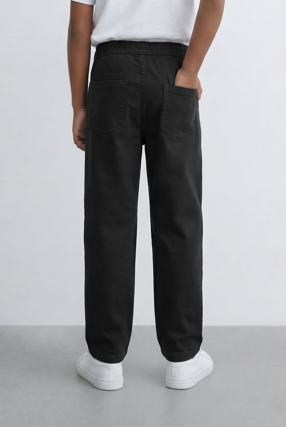 Boy's Tomato Store Drawstring Twill Elastic Waist Comfort Boyfriend Fit Pants