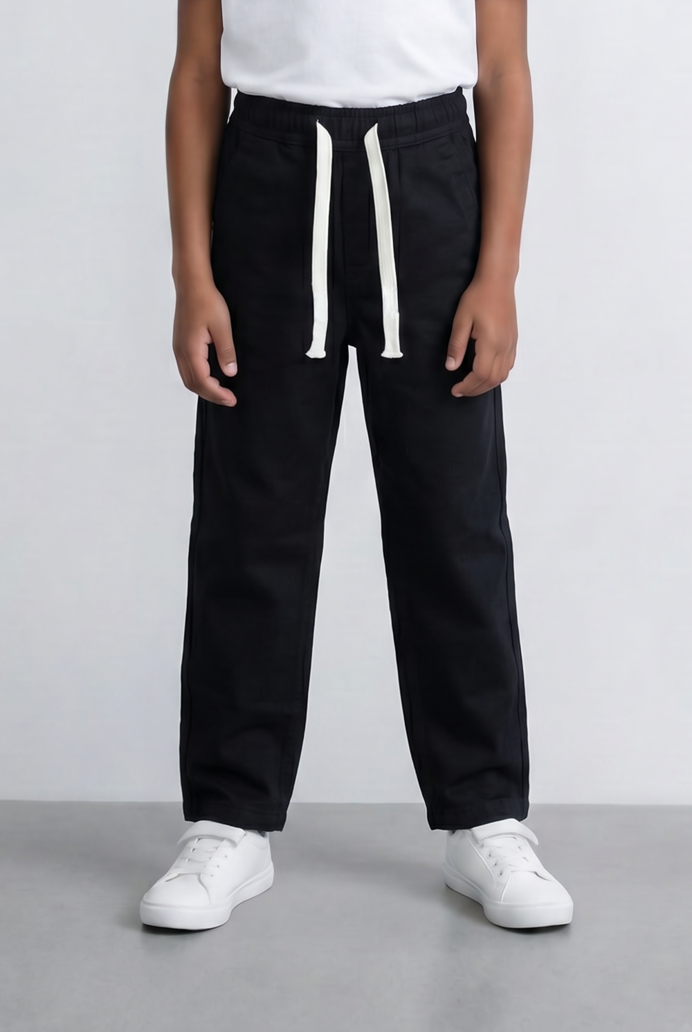 Boy's Tomato Store Drawstring Twill Elastic Waist Comfort Boyfriend Fit Pants