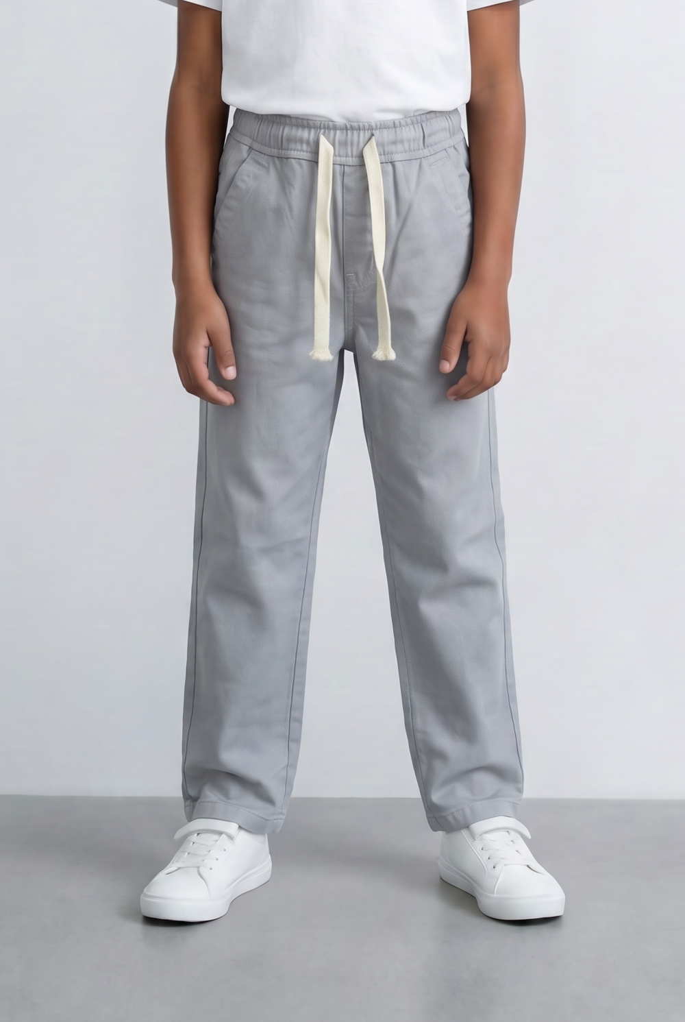 Boy's Tomato Store Drawstring Twill Elastic Waist Comfort Boyfriend Fit Pants