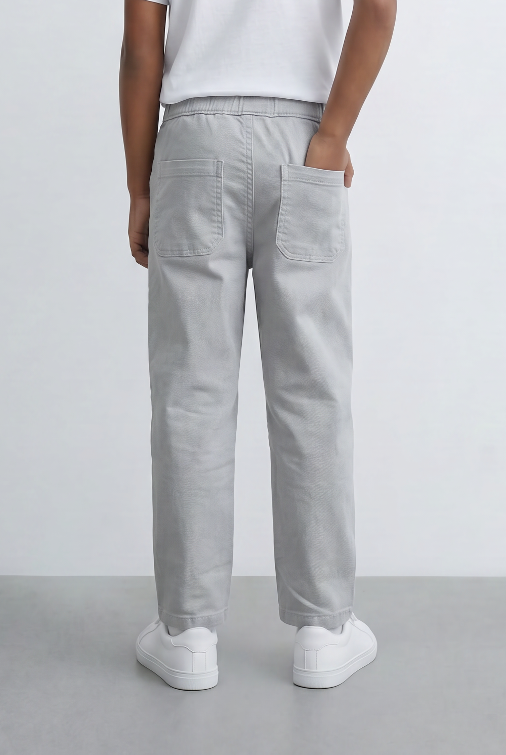 Boy's Tomato Store Drawstring Twill Elastic Waist Comfort Boyfriend Fit Pants