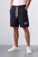 Men’s Tomato Store Win Wave Shorts Light Crinkle Surface Contrast Drawcord Side Pockets Small Win Win Leg Print Waterproof