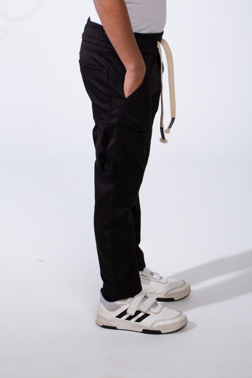 Boy’s Soft Waterproof Drawstring Waist Durable Cargo Pants