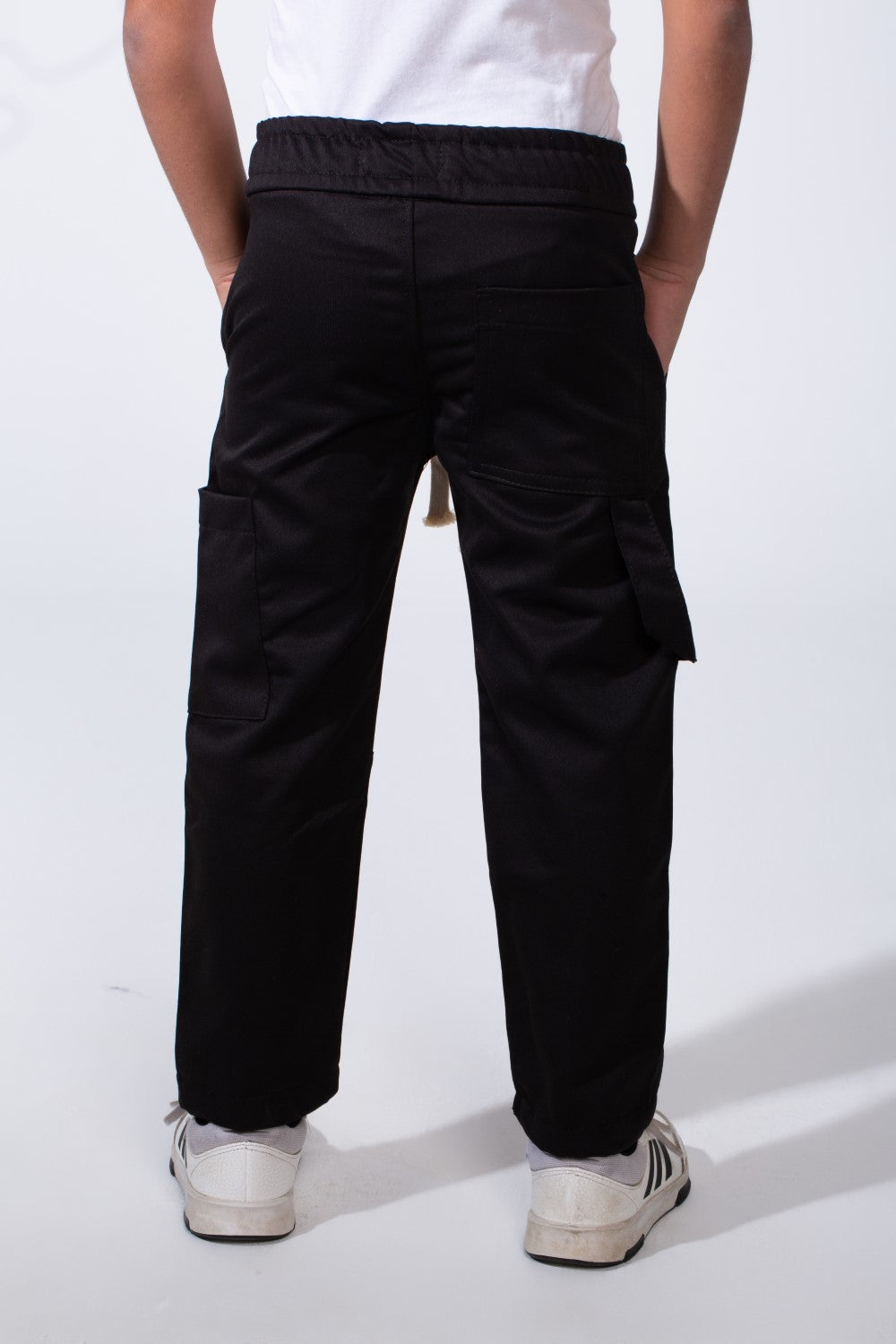 Boy’s Soft Waterproof Drawstring Waist Durable Cargo Pants