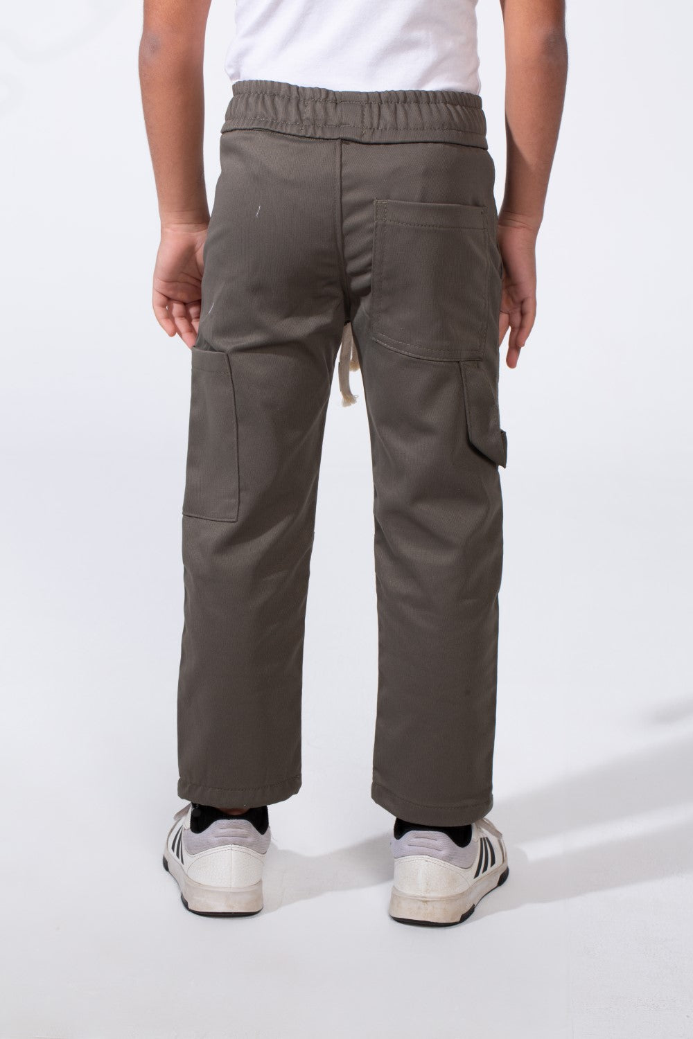 Boy’s Soft Waterproof Drawstring Waist Durable Cargo Pants