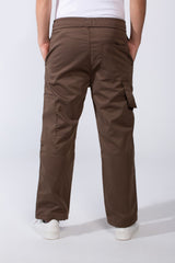 Men’s Casual Jogger-Style Elasticated Waistband Functional Side Pockets Utility-Inspired Thigh Seam Detailing Versatile Modern Look Wide leg Pants