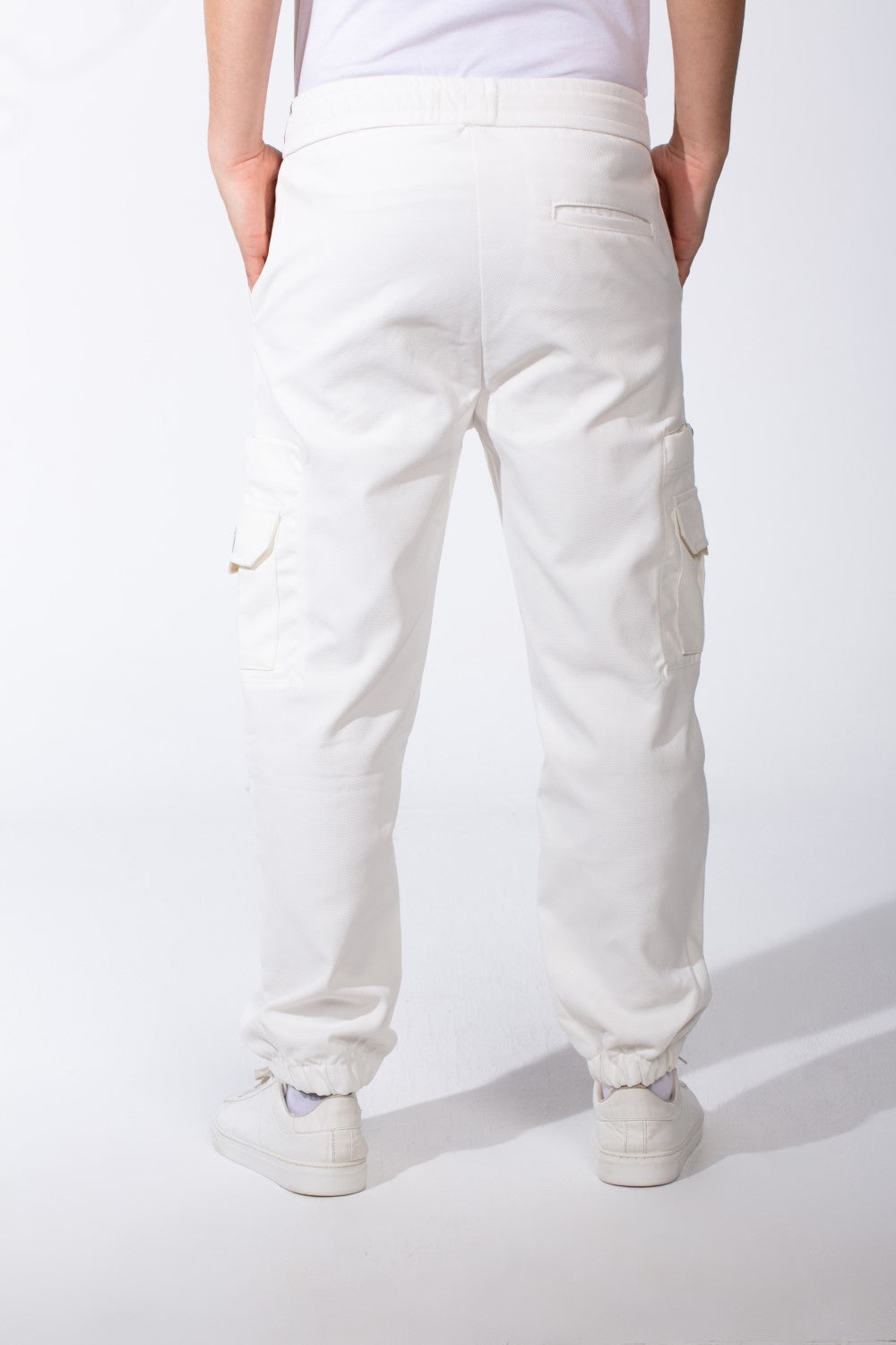 Men's Casual Joggar With Elastic Waistband And Ankles Multiple Pockets Flip Details Modern Sporty Cargo Pants