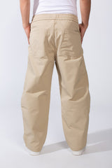 Men's Waterproof Elastic Waistband With Side Pockets Comfy Daily Wear Wide Leg Pants