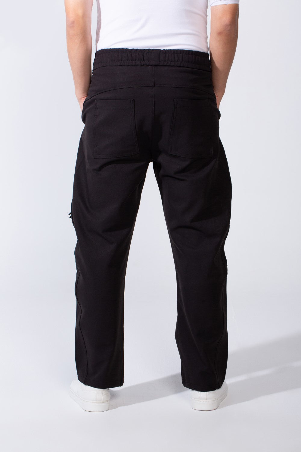 Men's Modern With Zipper Pockets Elasticated waistband Gabarden Fabric comfortable Wide Leg Pants
