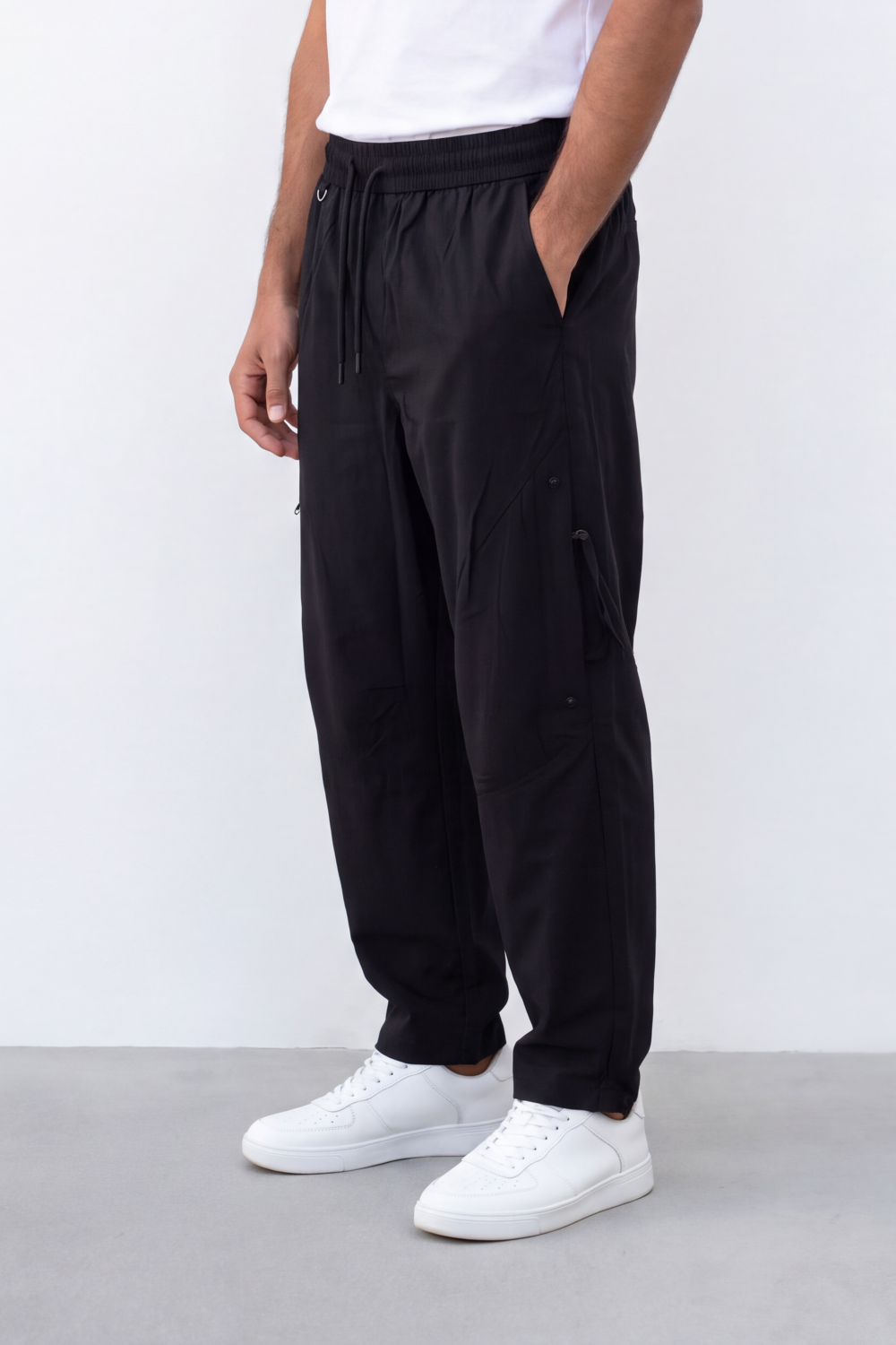 Men's Tomato Store Utility Cargo Pants Waist Side Cargo Pocket D-Ring Detail Waterproof Sherwal