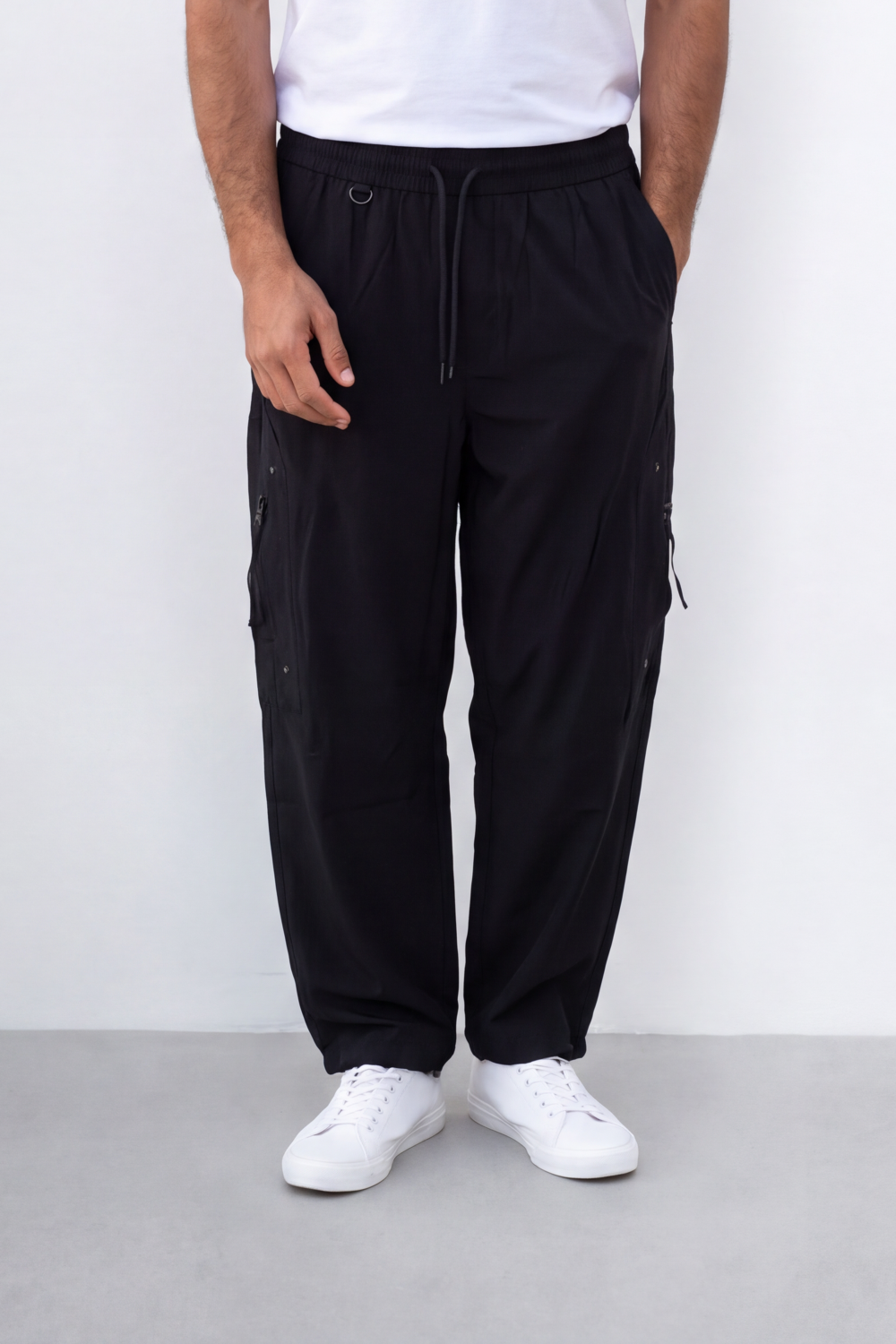 Men's Tomato Store Utility Cargo Pants Waist Side Cargo Pocket D-Ring Detail Waterproof Sherwal
