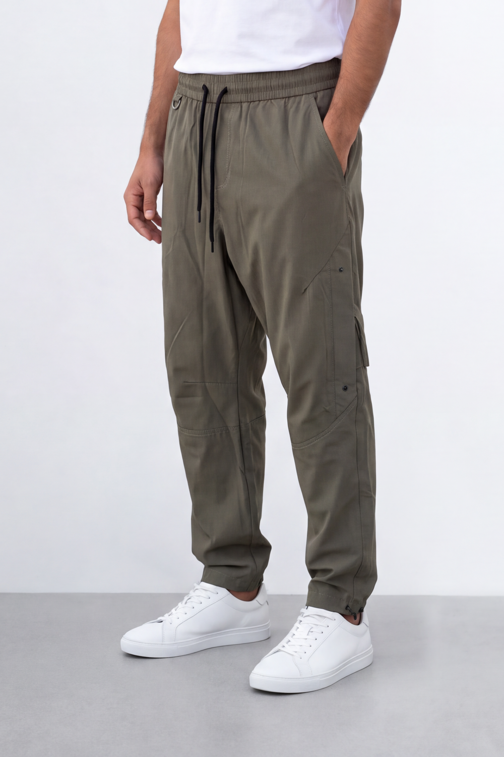 Men's Tomato Store Utility Cargo Pants Waist Side Cargo Pocket D-Ring Detail Waterproof Sherwal