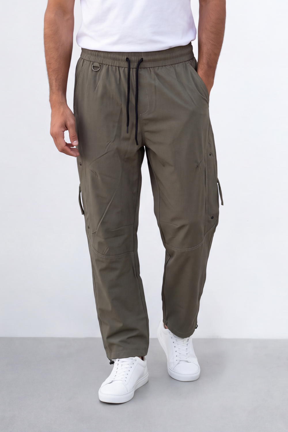 Men's Tomato Store Utility Cargo Pants Waist Side Cargo Pocket D-Ring Detail Waterproof Sherwal