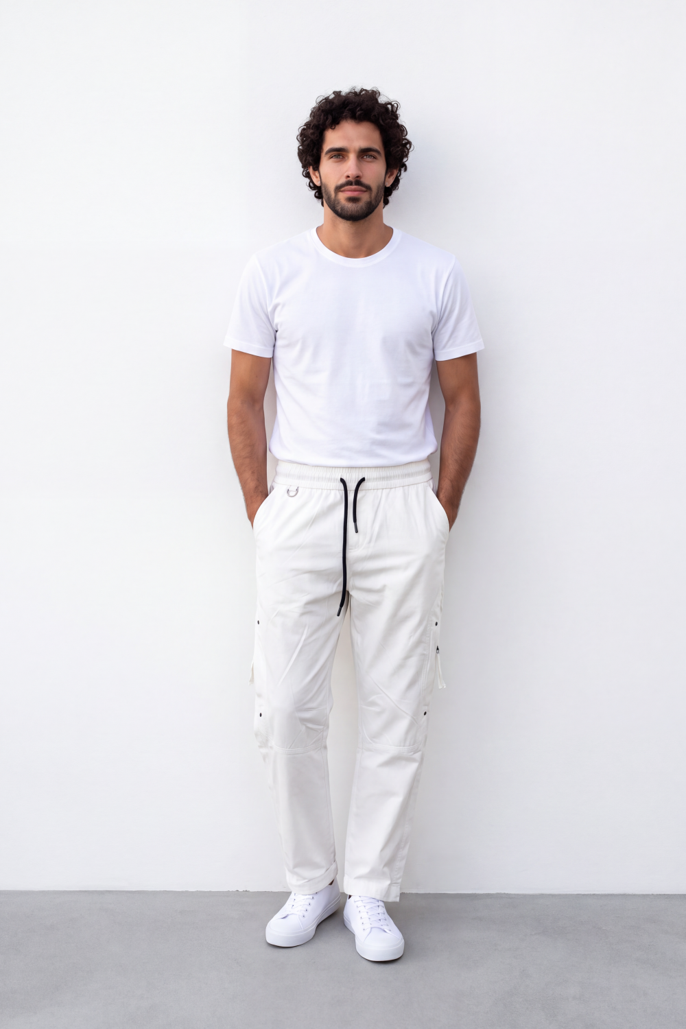 Men's Tomato Store Utility Cargo Pants Waist Side Cargo Pocket D-Ring Detail Waterproof Sherwal