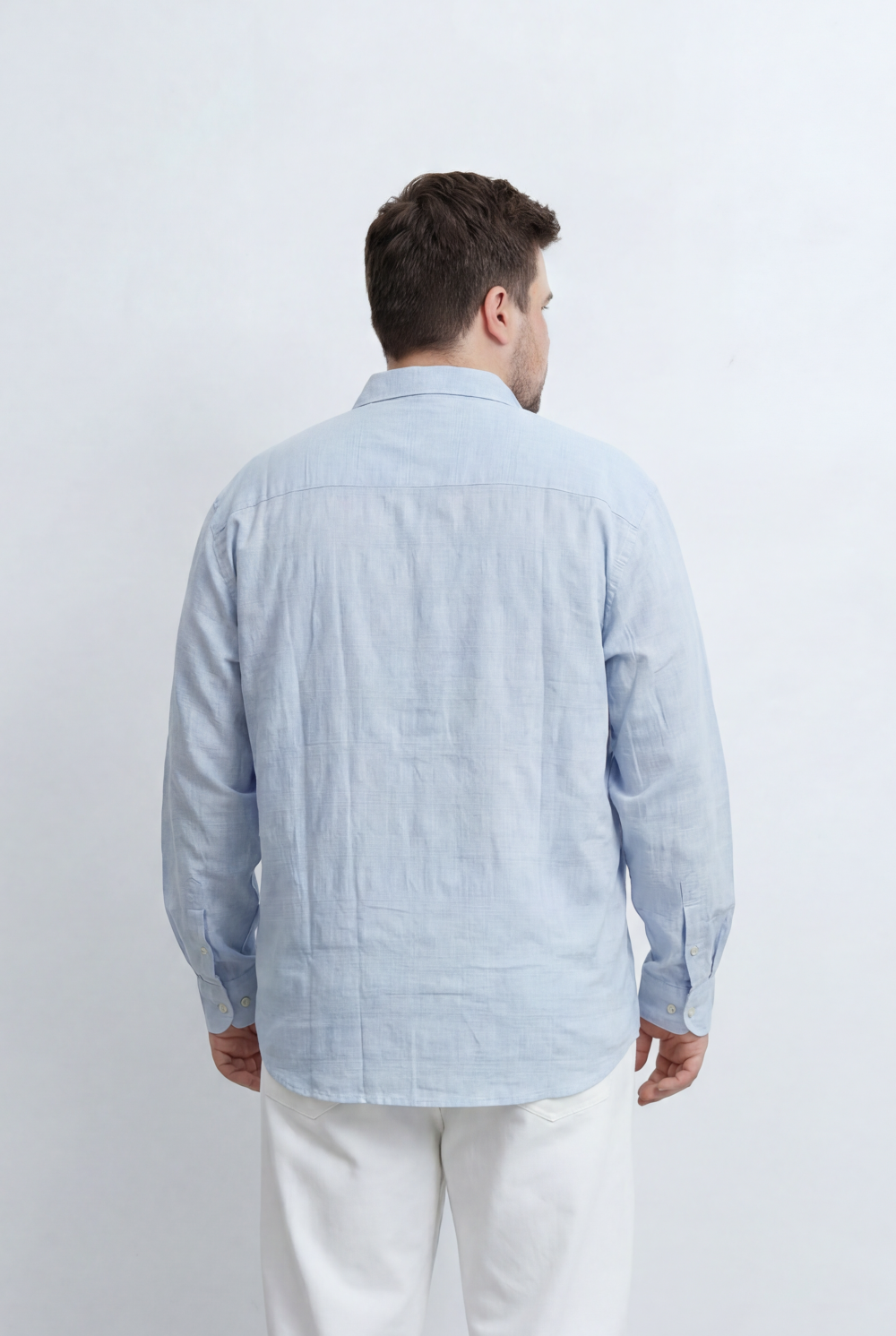 Men’s Tomato Store Big Size Button Down Basic Shirt Clean Tailored Shape Classic Collar Design