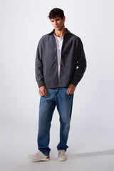 Men's Velvet Long Sleeve Regular Fit Winter Shirt