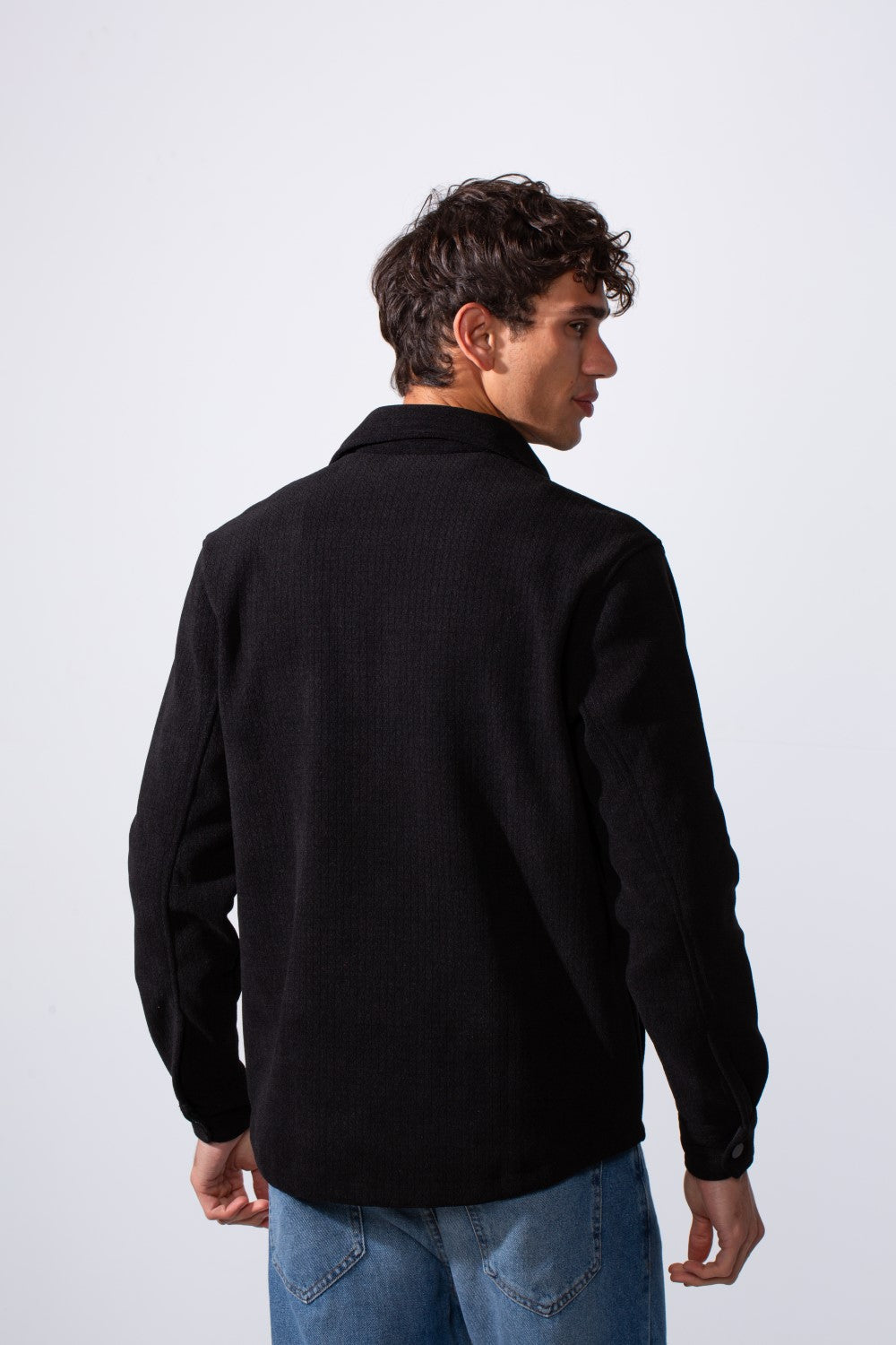 Men's Velvet Long Sleeve Regular Fit Winter Shirt