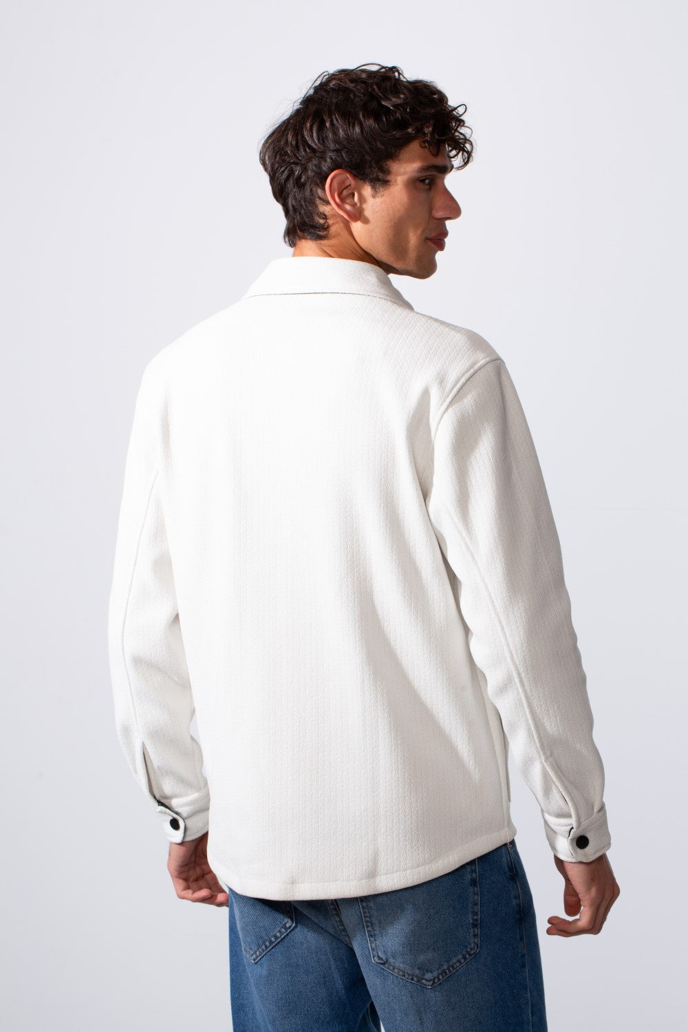 Men's Velvet Long Sleeve Regular Fit Winter Shirt