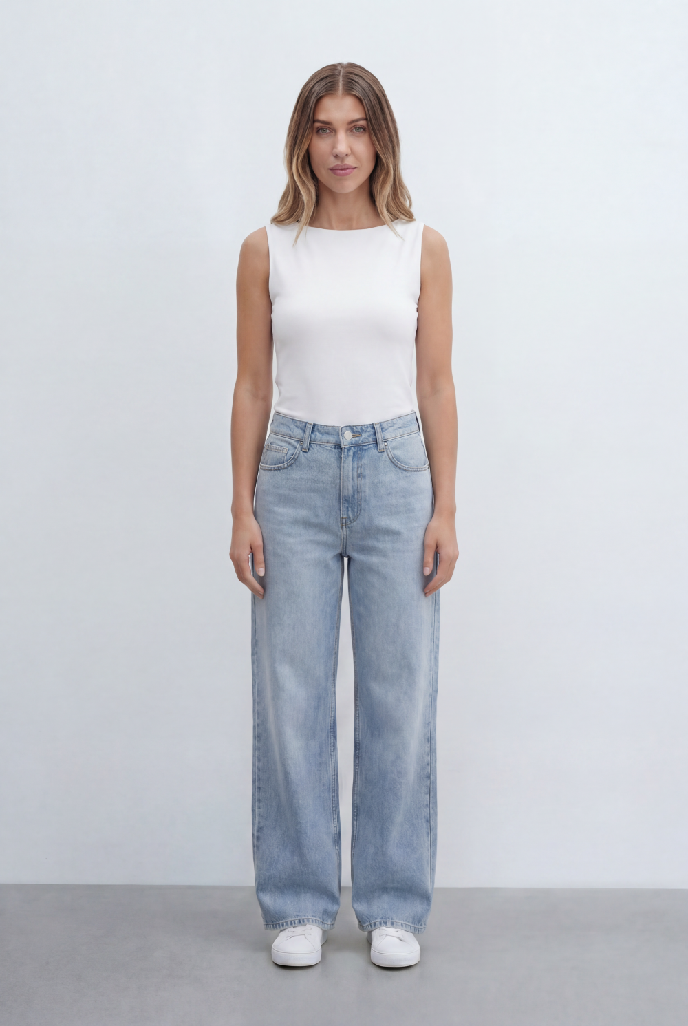 Women’s Tomato Store Sleeveless Top Featuring Clean Minimal Design
