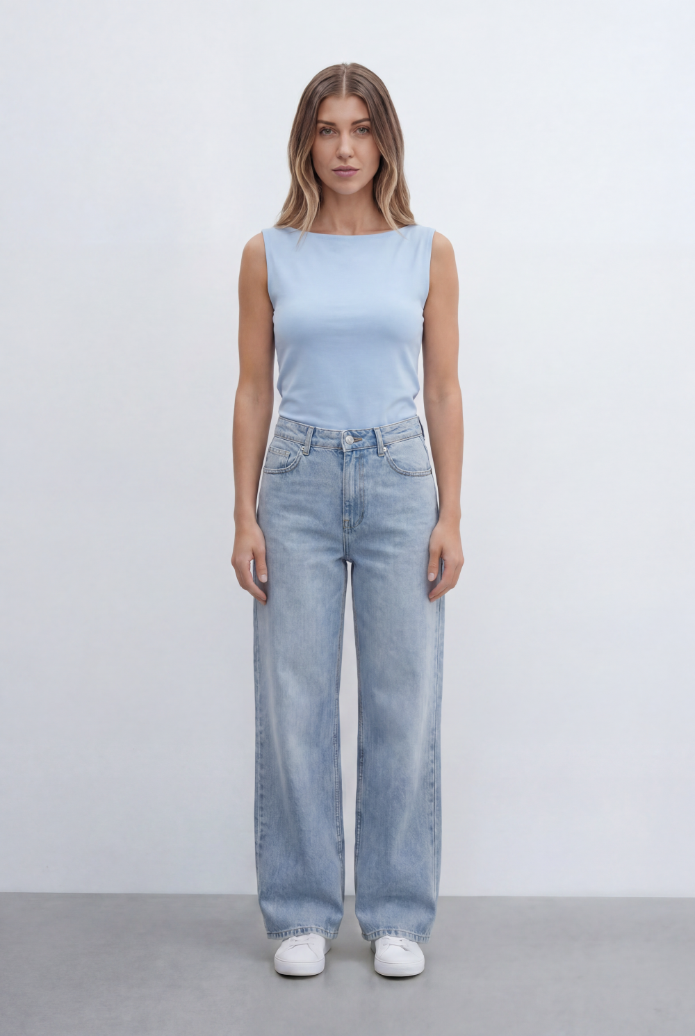 Women’s Tomato Store Sleeveless Top Featuring Clean Minimal Design