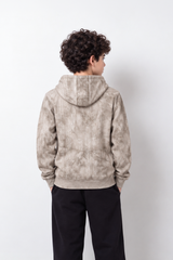 Boy's Tomato Store Winter Textured Fleece Hoodie Long Sleeve Tonal Plaid Pattern Kangaroo Pocket Slim Fit