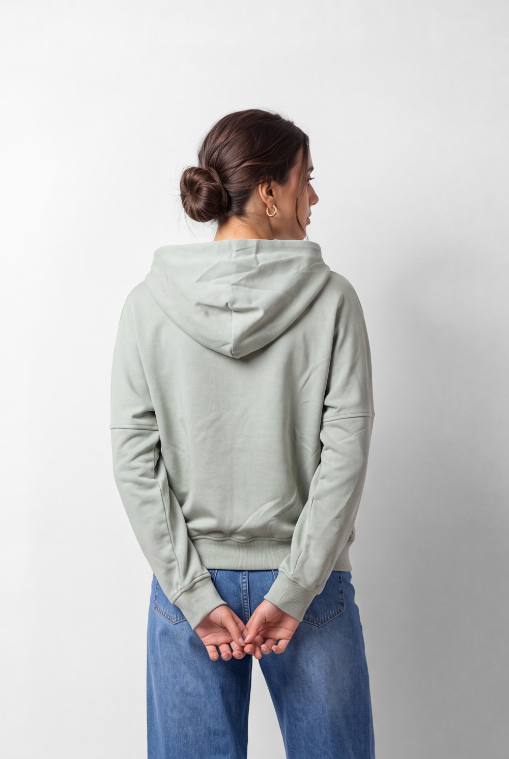 Women's Tomato Store Zip Sweatshirt Hooded Design Split Kangaroo Pockets