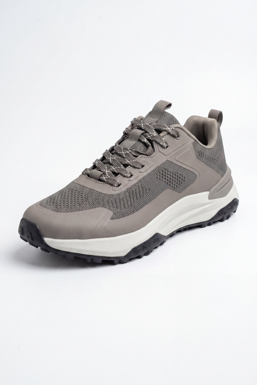 Men's Tomato Store Asphalt Trail Sneakers Digital Grid Surface Wrapped Dynamic Wave Panels Speckled Raised Sole Rugged Grip Bigsize Duck Shoes
