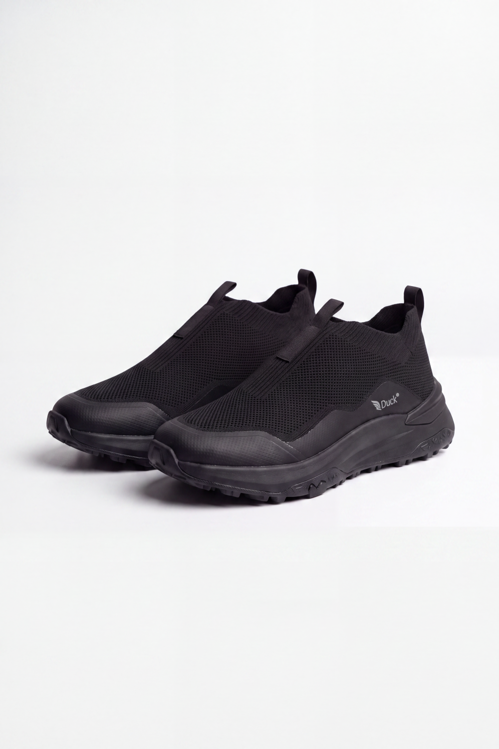 Men's Tomato Store Performance Knit Slip-On Sneakers Breathable Mesh Upper Pull-Tab Detail Duck Shoes