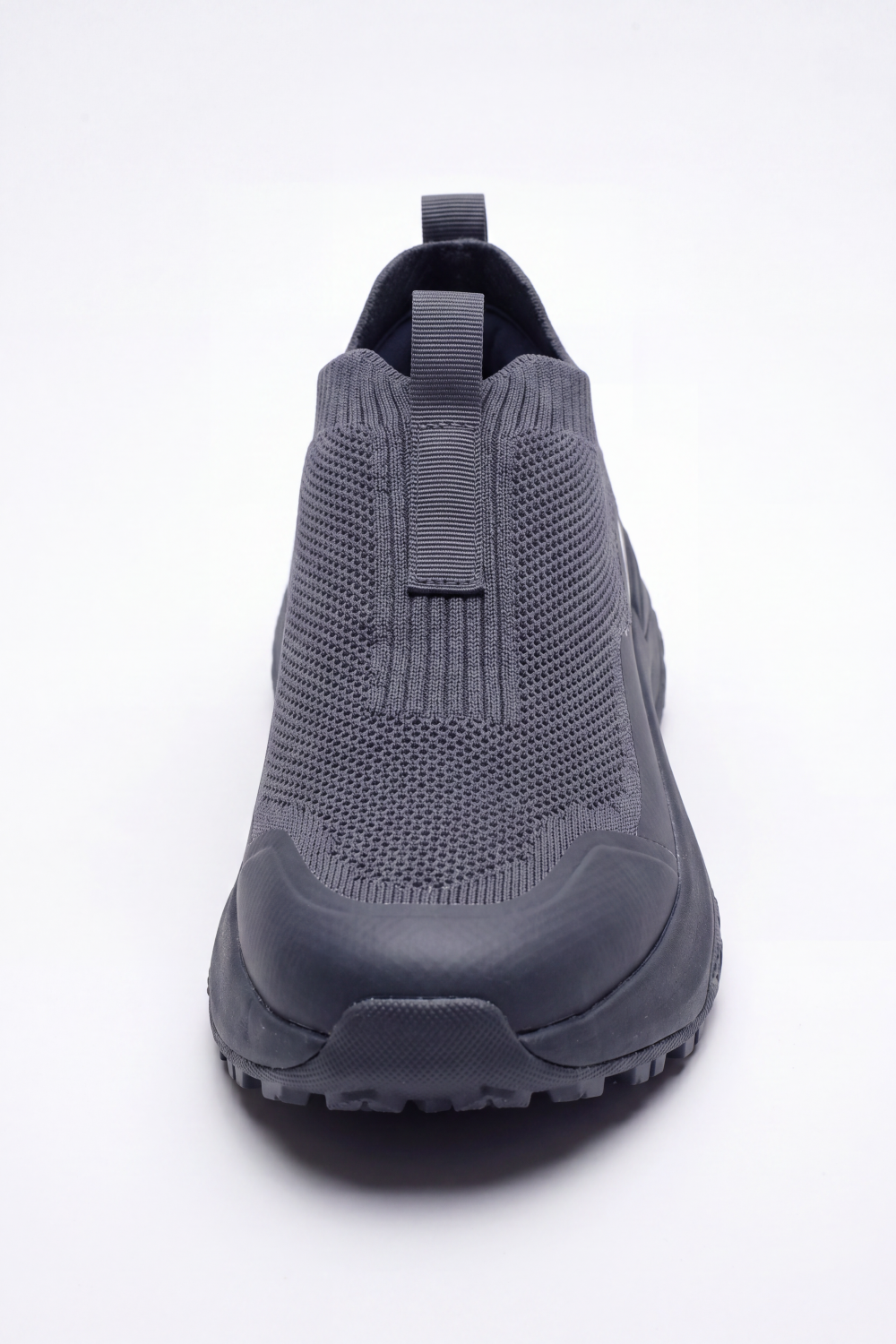 Men's Tomato Store Storm Slip On Sneakers Perforated Grid Texture Wraps The Upper With Molded Protective Panels Front Pull Tabs Duck Shoes