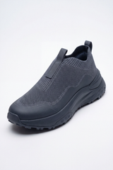 Men's Tomato Store Storm Slip On Sneakers Perforated Grid Texture Wraps The Upper With Molded Protective Panels Front Pull Tabs Duck Shoes