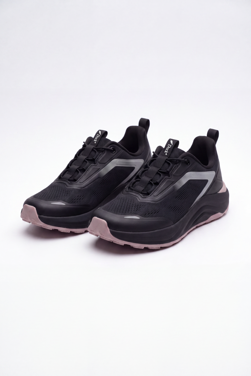 Women's Tomato Store Aero Blade Duck Shoes Sneakers Perforated Grid Texture Across The Upper Sharp Side Overlay Panels Lace Up Front