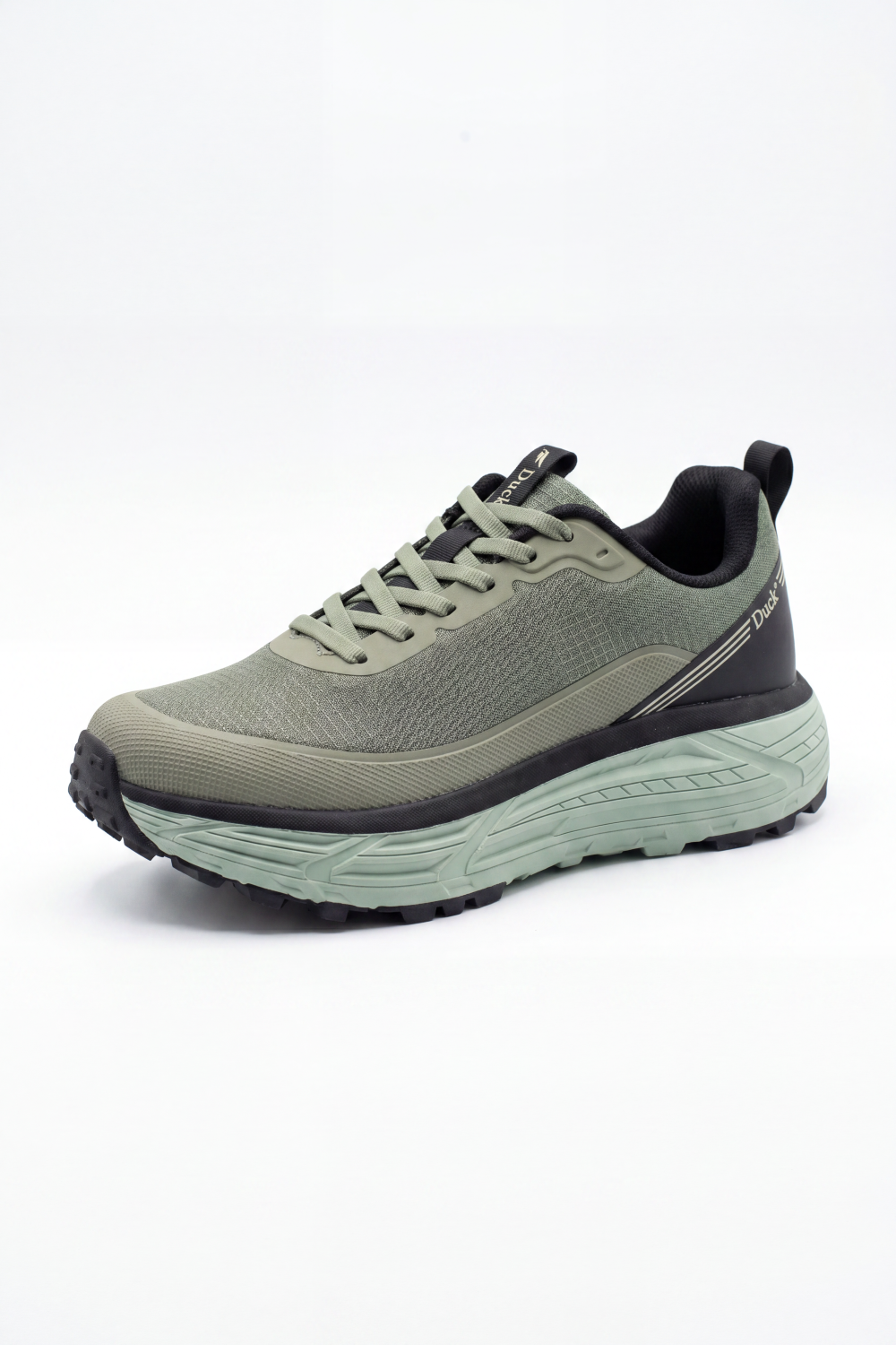 Men's Tomato Store Duck Shoes  Moss Trek Sneakers Textured Mesh Look Surface With Smooth Protective Overlays Layered Runner