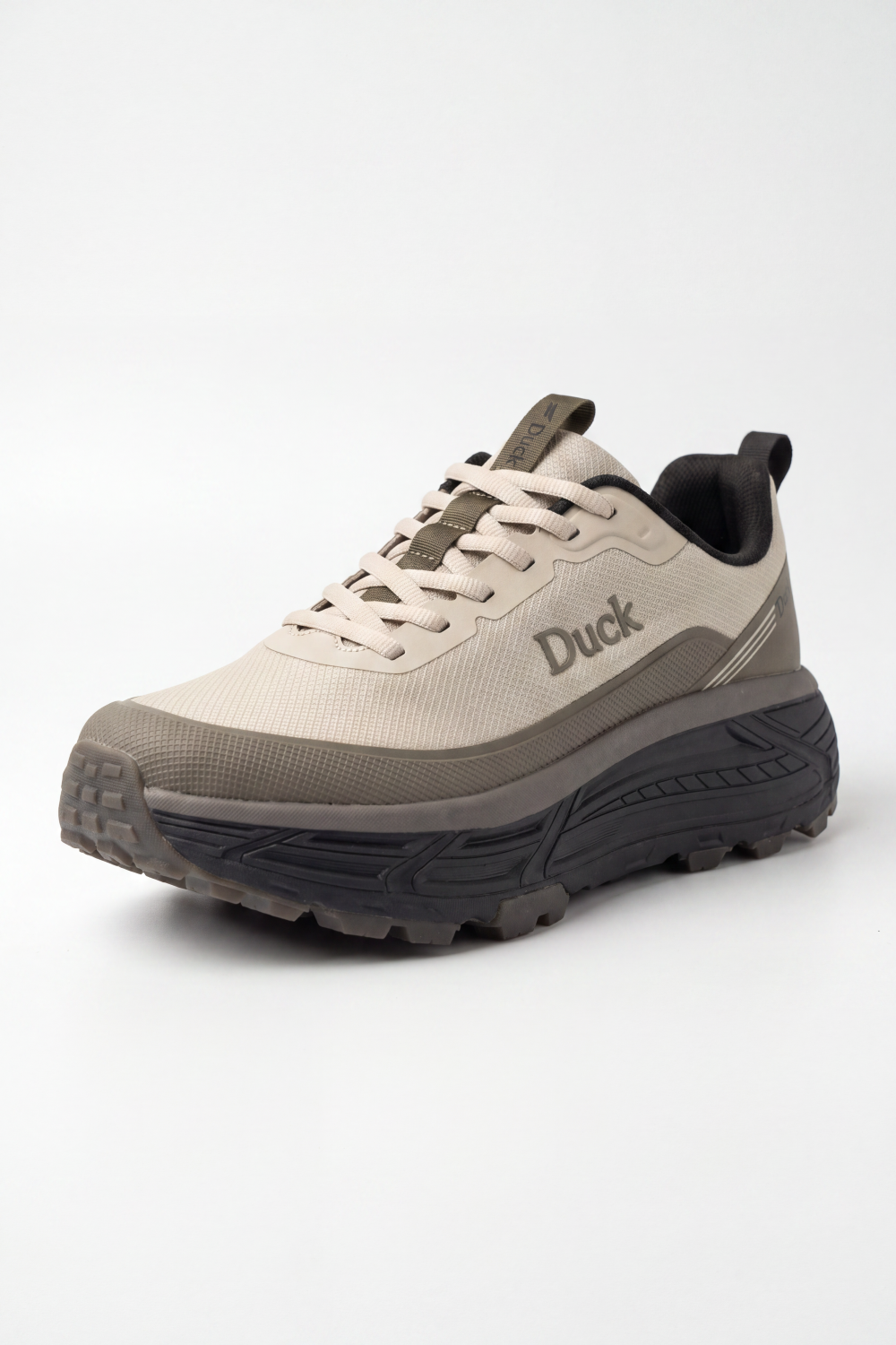 Men's Tomato Store Duck Shoes  Moss Trek Sneakers Textured Mesh Look Surface With Smooth Protective Overlays Layered Runner