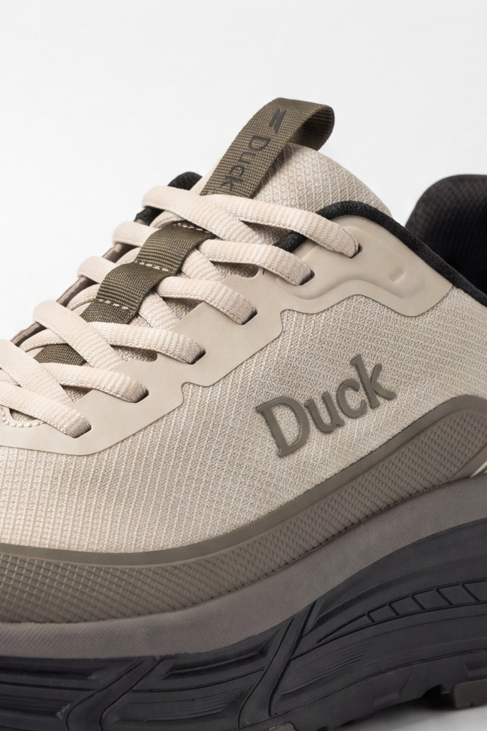 Men's Tomato Store Duck Shoes  Moss Trek Sneakers Textured Mesh Look Surface With Smooth Protective Overlays Layered Runner