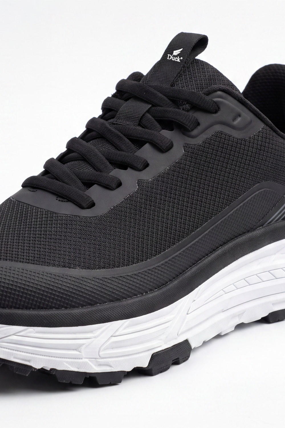 Men's Tomato Store Duck Shoes Moss Trek Sneakers Textured Mesh Look Surface With Smooth Protective Overlays Layered Runner