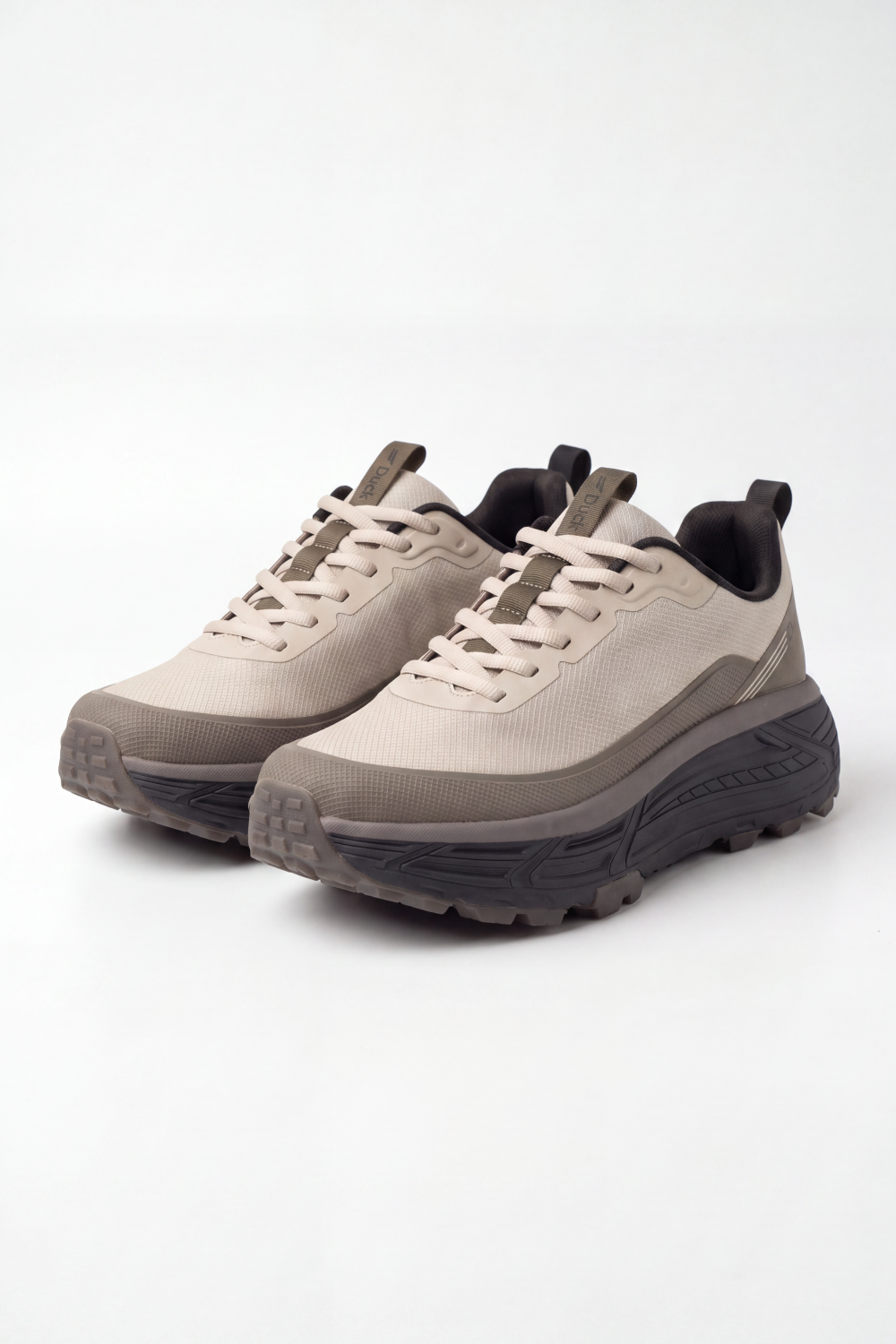 Men's Tomato Store Duck Shoes Moss Trek Sneakers Textured Mesh Look Surface With Smooth Protective Overlays Layered Runner