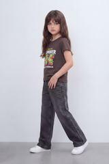 Girl's Tomato Store Fresh Summer Graphic T-Shirt Bold Front 94 California Artwork Cherry Pop Print Slim Fit