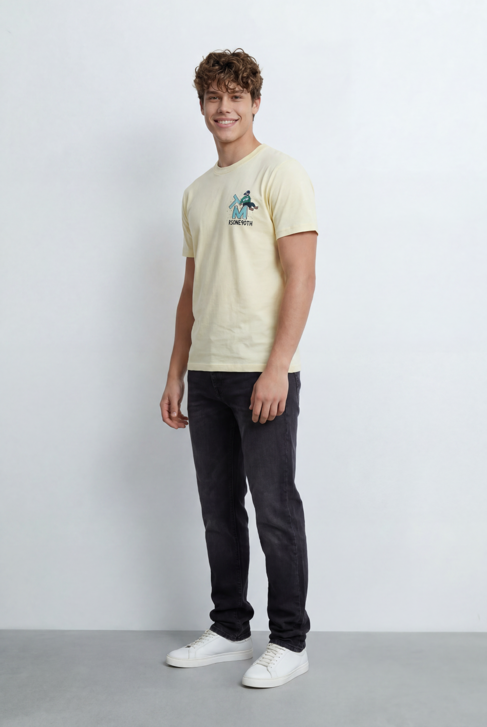 Men’s Tomato Store Graphic T-Shirt Slim Fit Large Back Artwork Print