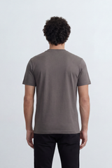 Men’s Tomato Store Privacy Statement Graphic T-Shirt Front Bold Typography Print Distressed Lettering Slim Fit