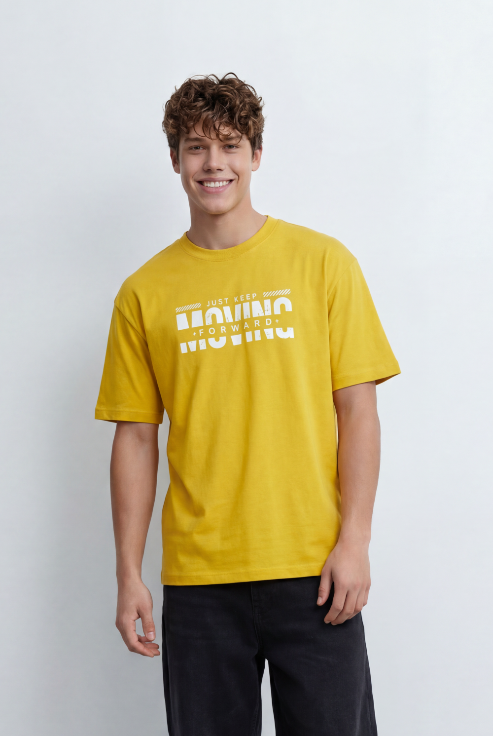 Men’s Tomato Store Graphic T-Shirt Bold Moving Front Print With Motivational Typography Artwork